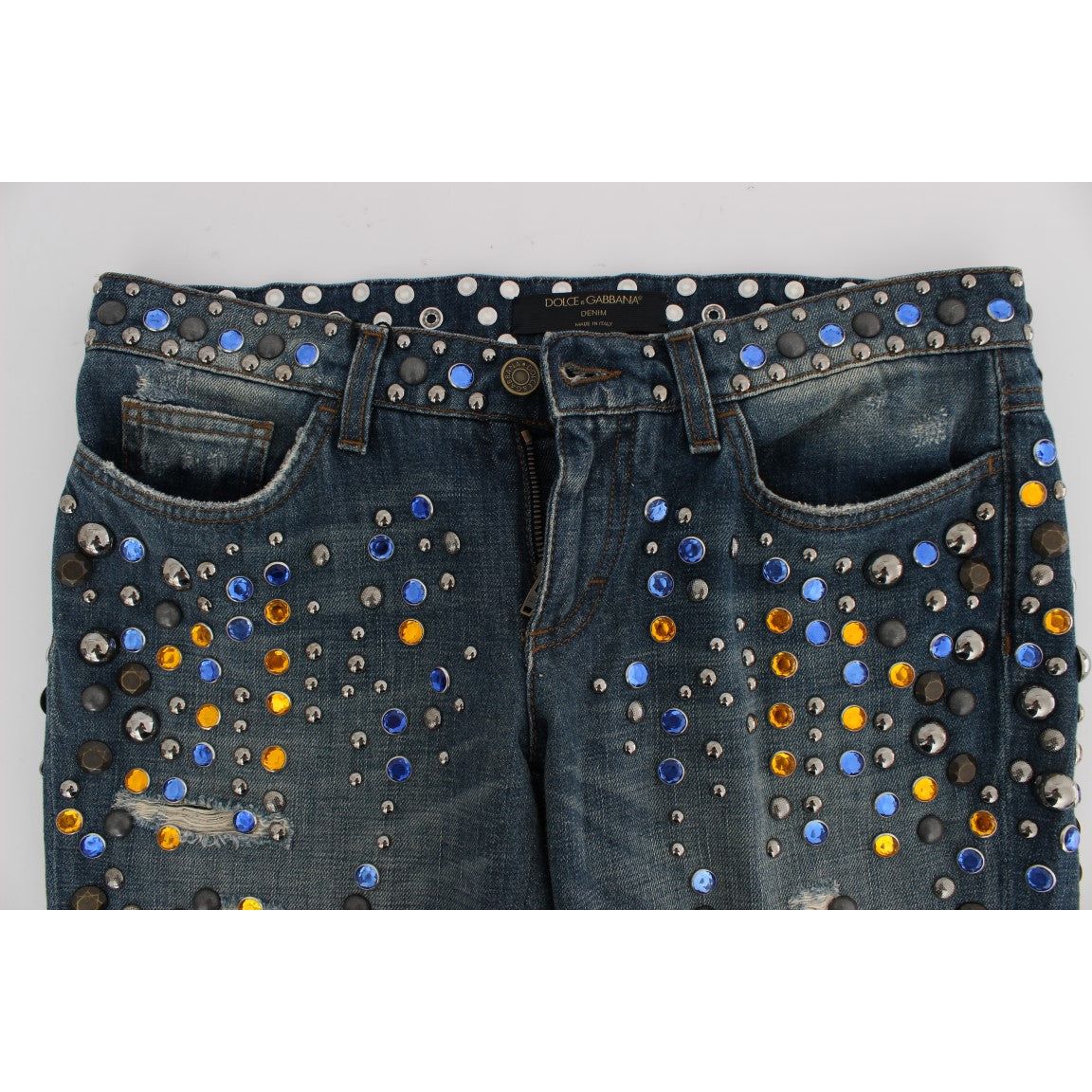 Dolce & Gabbana Enchanted Sicily Crystal Embellished Jeans Dolce & Gabbana