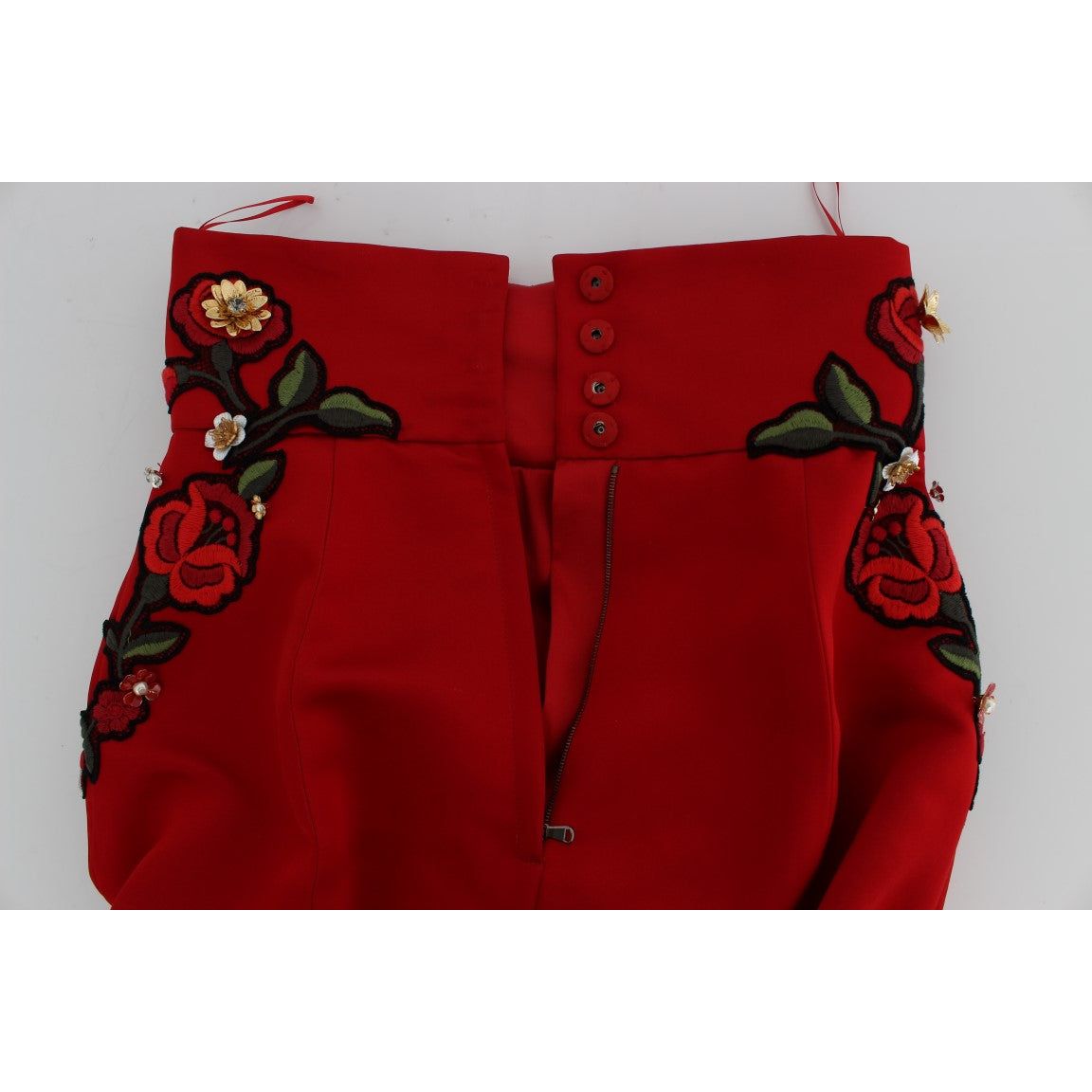 Dolce & Gabbana Enchanted Sicilian Rose Embroidered Mini Shorts Dolce & Gabbana