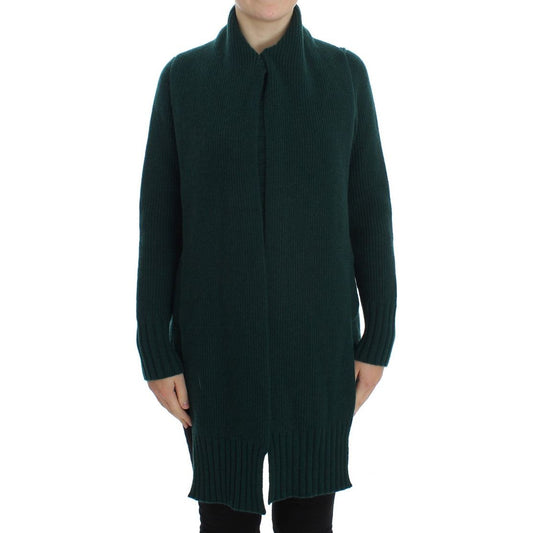 Dolce & Gabbana Elegant Green Cashmere Cardigan Sweater Dolce & Gabbana