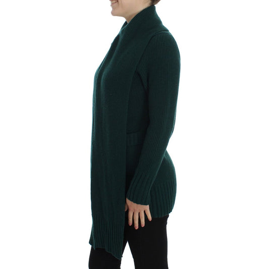 Dolce & Gabbana Elegant Green Cashmere Cardigan Sweater Dolce & Gabbana