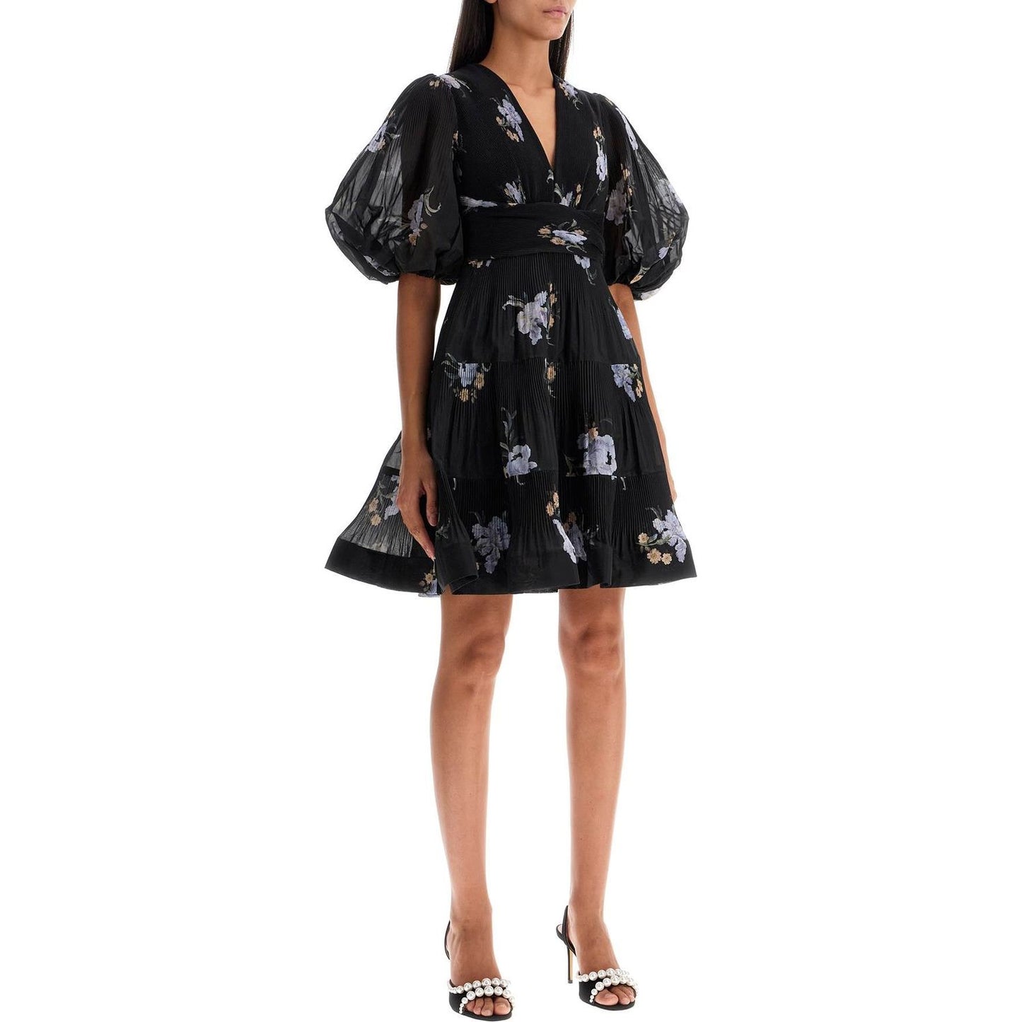 Zimmermann pleated organza mini dress