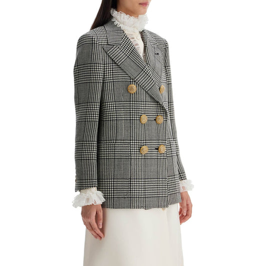 Valentino Garavani double-breasted pied de poule wool blazer Jackets Valentino Garavani