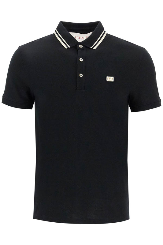 Valentino Garavani regular fit polo shirt with vlogo patch Topwear Valentino Garavani