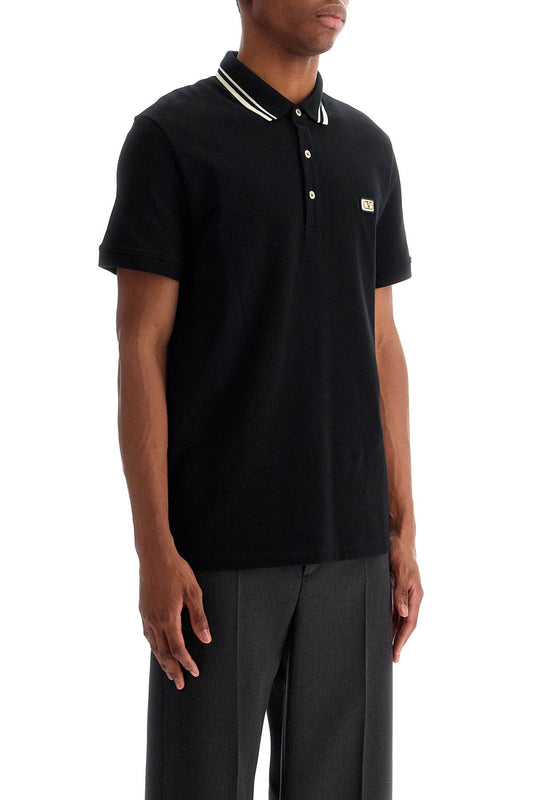 Valentino Garavani regular fit polo shirt with vlogo patch Topwear Valentino Garavani