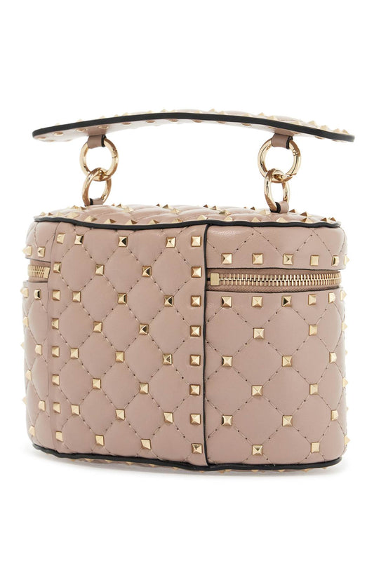 Valentino Garavani cylindrical vanity bag in powder leather with diamond pattern Handbag Valentino Garavani