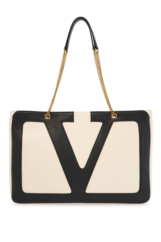 Valentino Garavani large white chain tote bag Shopper Valentino Garavani