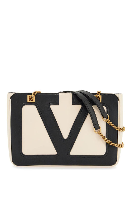 Valentino Garavani small bicolor tote with mixed handles Shopper Valentino Garavani