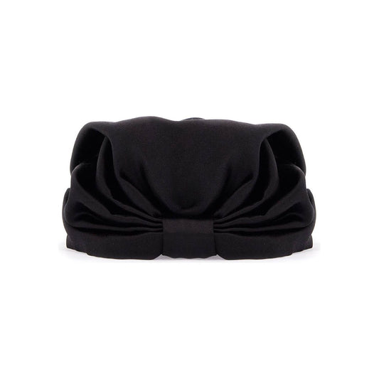 Valentino Garavani black silk turban with golden details and v logo Scarves Hats & Gloves Valentino Garavani