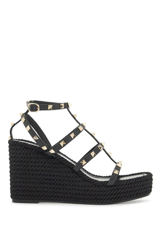 Valentino Garavani rockstud wedge sand Sandals Valentino Garavani