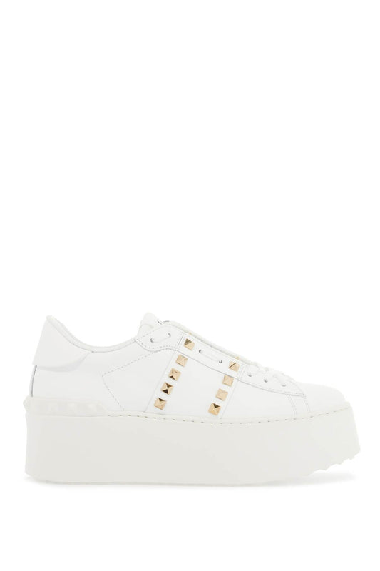 Valentino Garavani white rockstud elegant sneakers with golden studs Sneakers Valentino Garavani