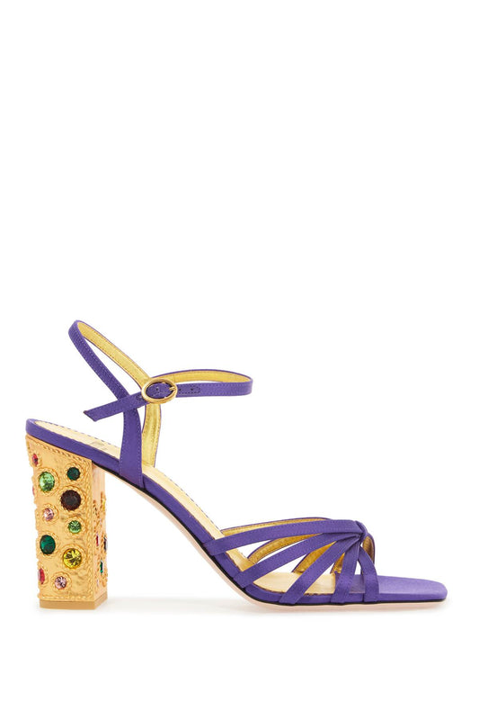 Valentino Garavani satin sandals with crystal embellishments - Sandals Valentino Garavani