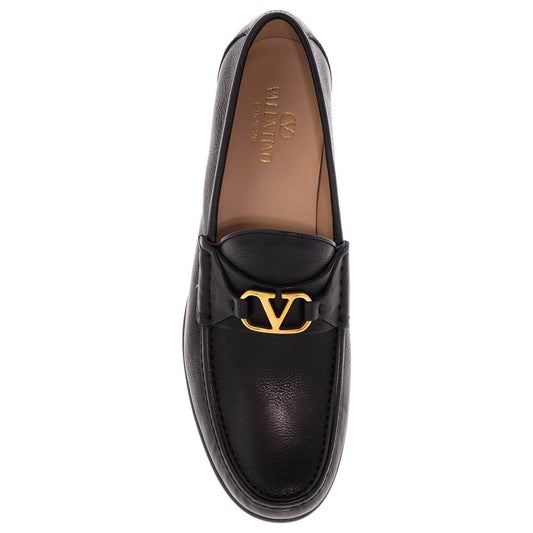 Valentino Garavani vlogo signature leather moccas Moccasins Valentino Garavani