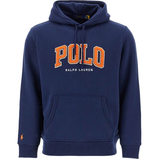 Polo Ralph Lauren blue cotton and polyester hoodie with embroidered logo Topwear Polo Ralph Lauren