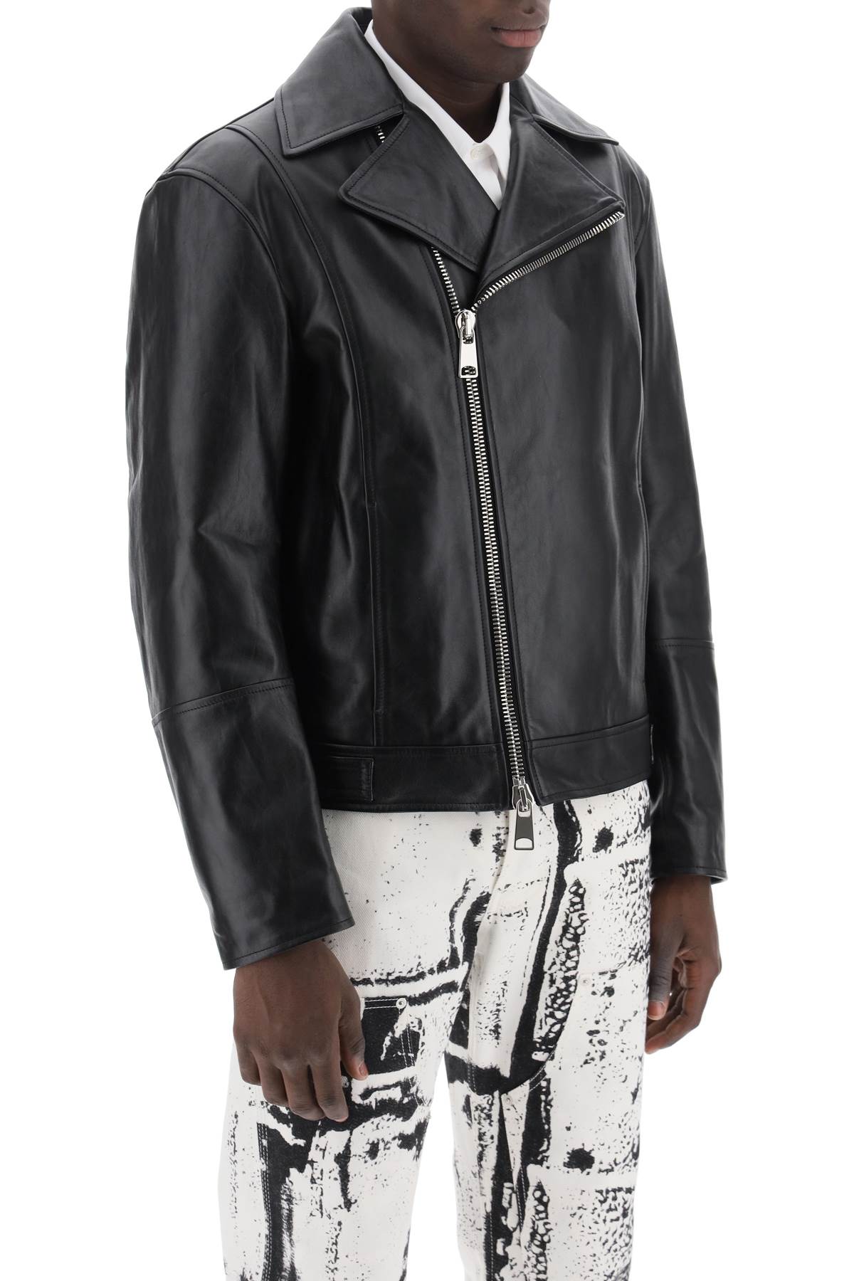 Alexander Mcqueen nappa biker jacket