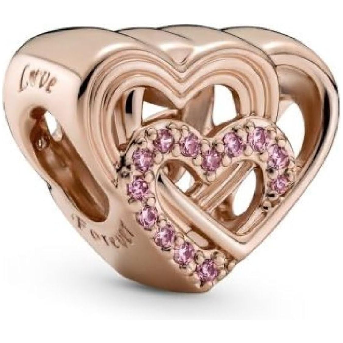 PANDORA CHARMS Mod. INTERTWINED LOVE HEARTS DESIGNER FASHION JEWELLERY PANDORA