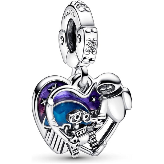 PANDORA CHARMS DISNEY COLLECTION Mod. Wall-E & Eve DESIGNER FASHION JEWELLERY PANDORA