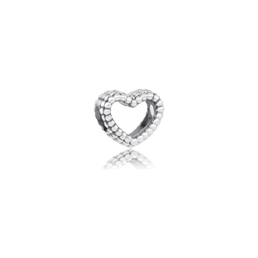 PANDORA CHARMS Mod. BEADED HEART DESIGNER FASHION JEWELLERY PANDORA