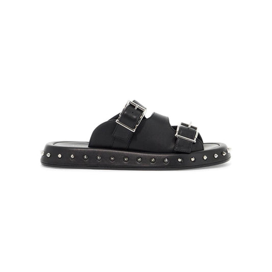 Alexander Mcqueen leather punk slides for ed Sandals Alexander Mcqueen