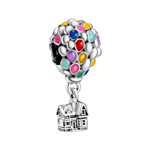 PANDORA CHARMS DISNEY COLLECTION Mod. PIXAR UP HOUSE & BALLOONS DESIGNER FASHION JEWELLERY PANDORA