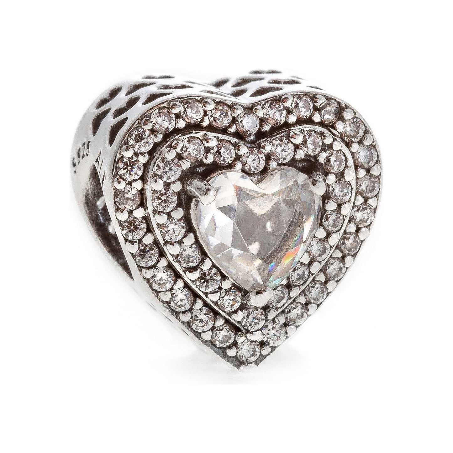 PANDORA JEWELRY Mod. SPARKLING LEVELLED HEARTS DESIGNER FASHION JEWELLERY PANDORA