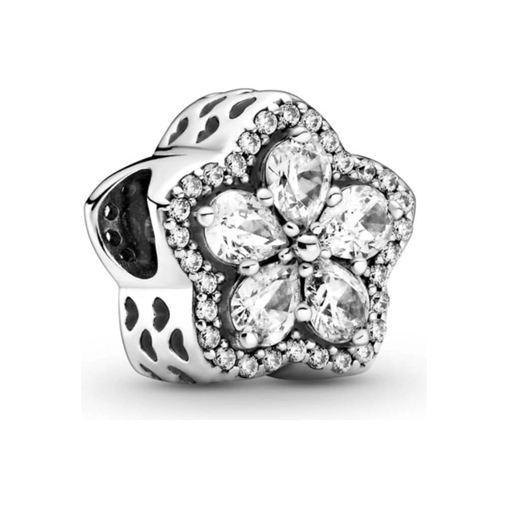 PANDORA CHARMS Mod. SPARKLING SNOWFLAKE PAV DESIGNER FASHION JEWELLERY PANDORA