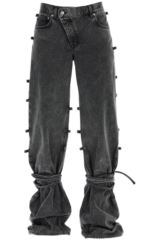 Alexander Mcqueen baggy jeans with knotted detail Jeans Alexander Mcqueen