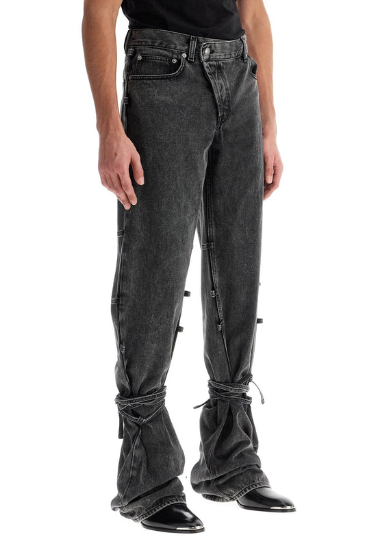 Alexander Mcqueen baggy jeans with knotted detail Jeans Alexander Mcqueen