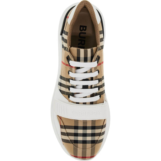 Burberry check fabric sneakers