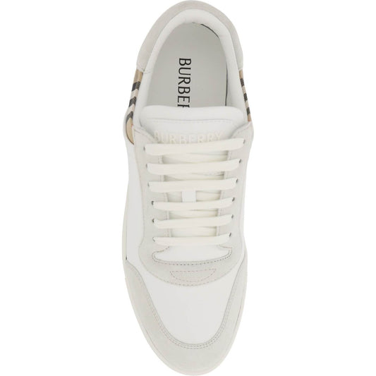 Burberry check leather sneakers Sneakers Burberry