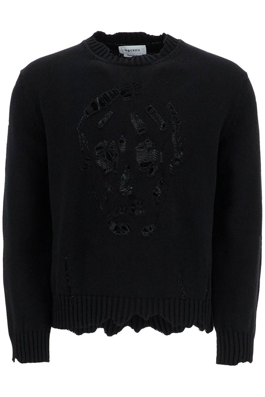 Alexander Mcqueen 'distressed skull print pul Knitwear Alexander Mcqueen