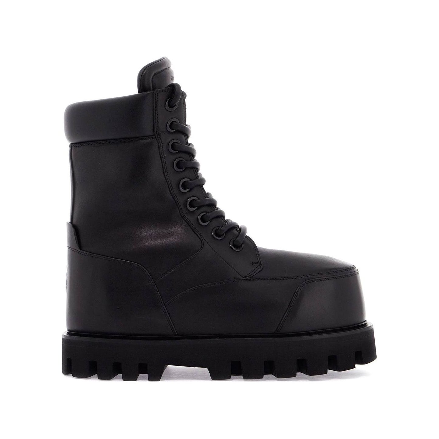 Alexander Mcqueen 'large bulky  smooth leather combat boots Boots Alexander Mcqueen