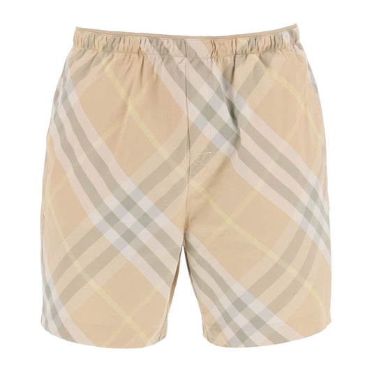 Burberry ered men's check Bermuda shorts