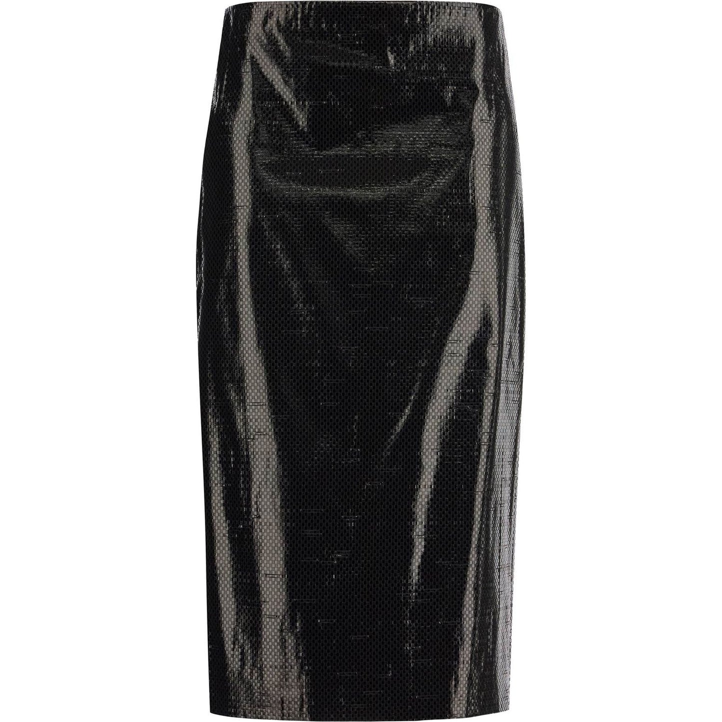 Alexander Mcqueen silk tarpaulin skirt