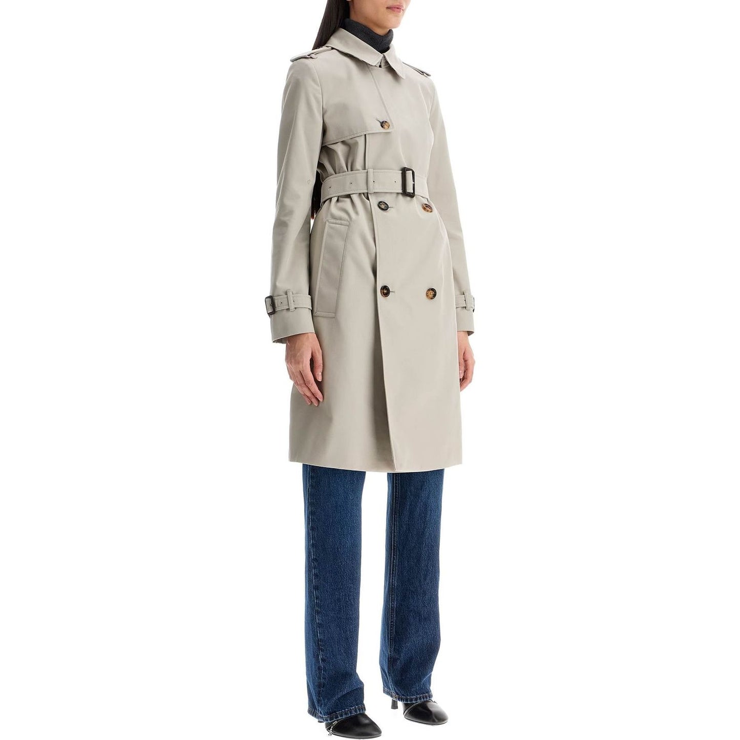 Burberry cotton-blend trench Jackets Burberry