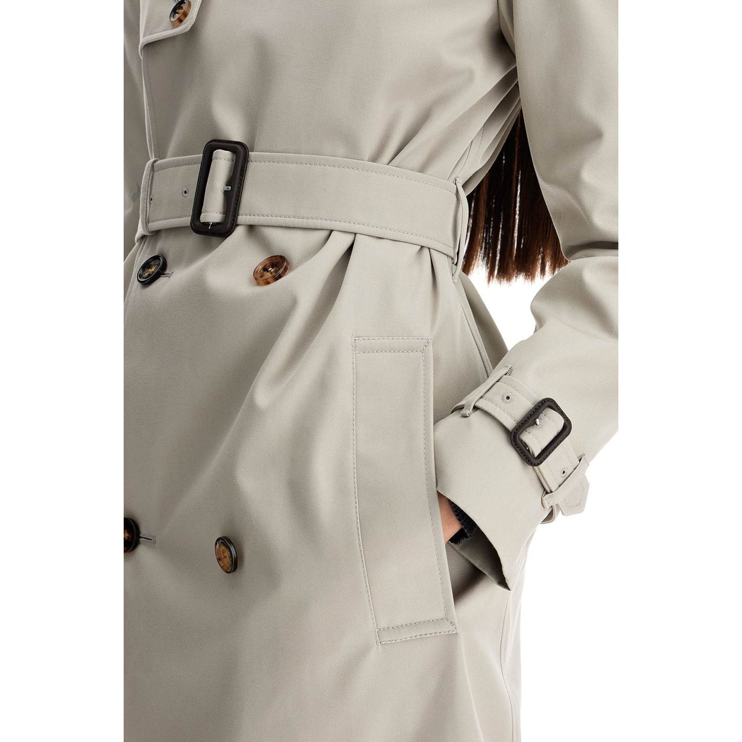 Burberry cotton-blend trench Jackets Burberry