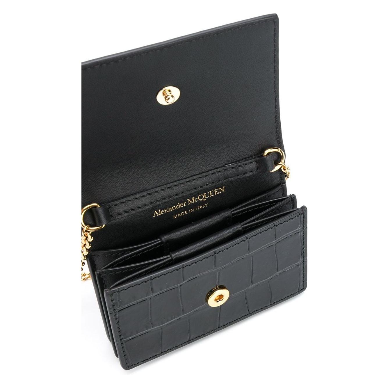 Alexander McQueen Wallets Black Wallets Alexander Mcqueen