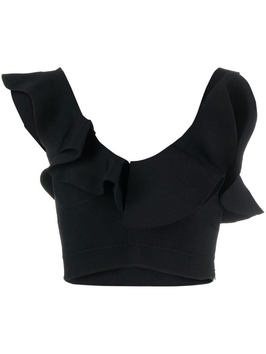 Alexander McQueen Top Black Topwear Alexander Mcqueen