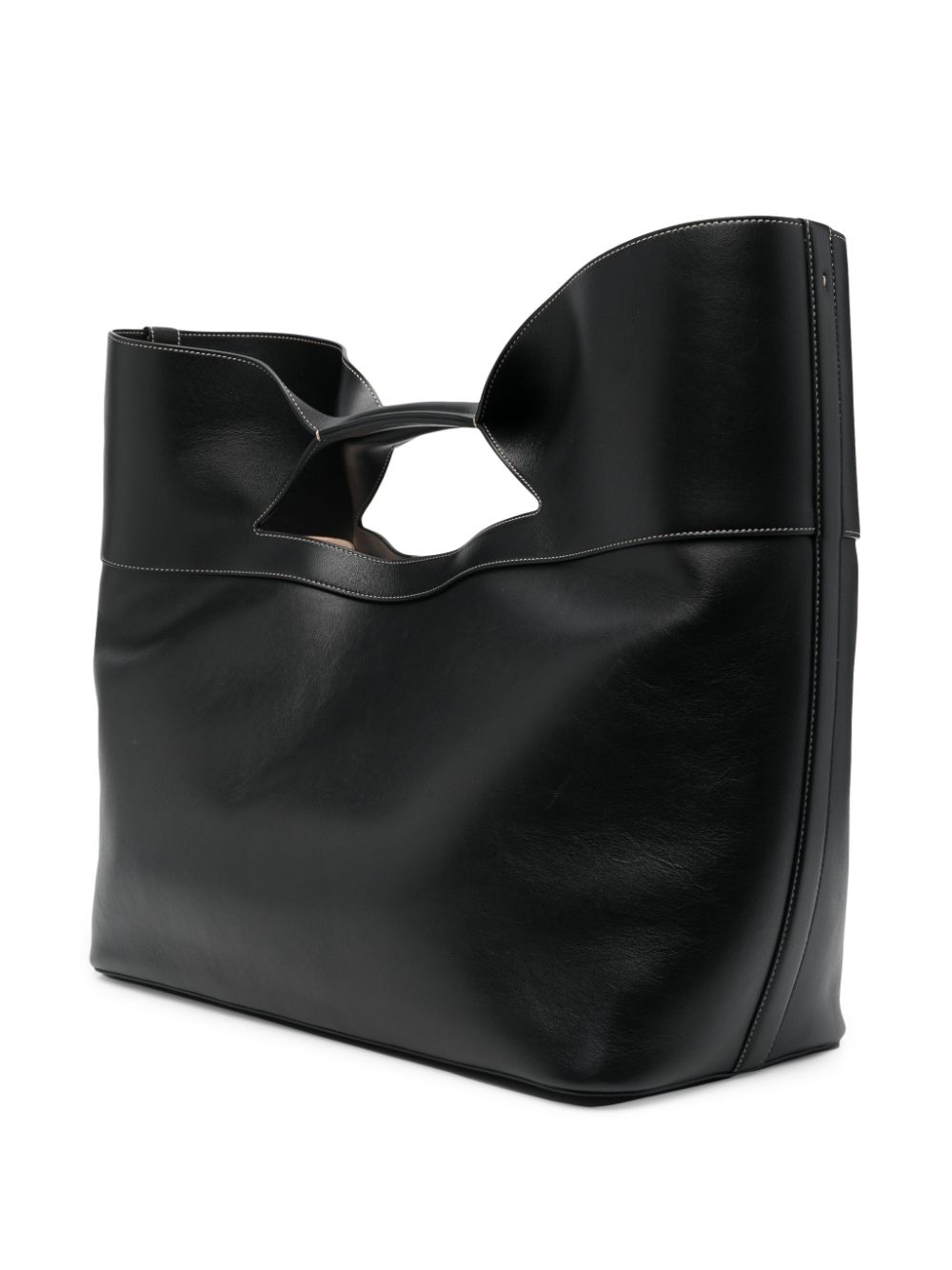 Alexander McQueen The Bow Leather Tote Bag Shopper Alexander Mcqueen Dark Slate Gray