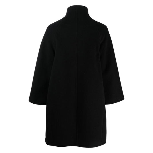 Gianluca Capannolo black virgin wool Coat Jackets Gianluca Capannolo