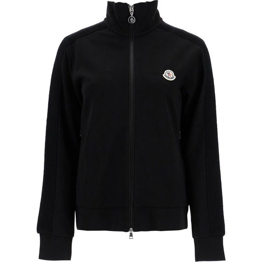 Moncler 'zip-up sweatshirt with knitted bands Topwear Moncler