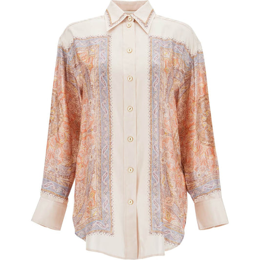 Zimmermann silk blouse illustration design Topwear Zimmermann