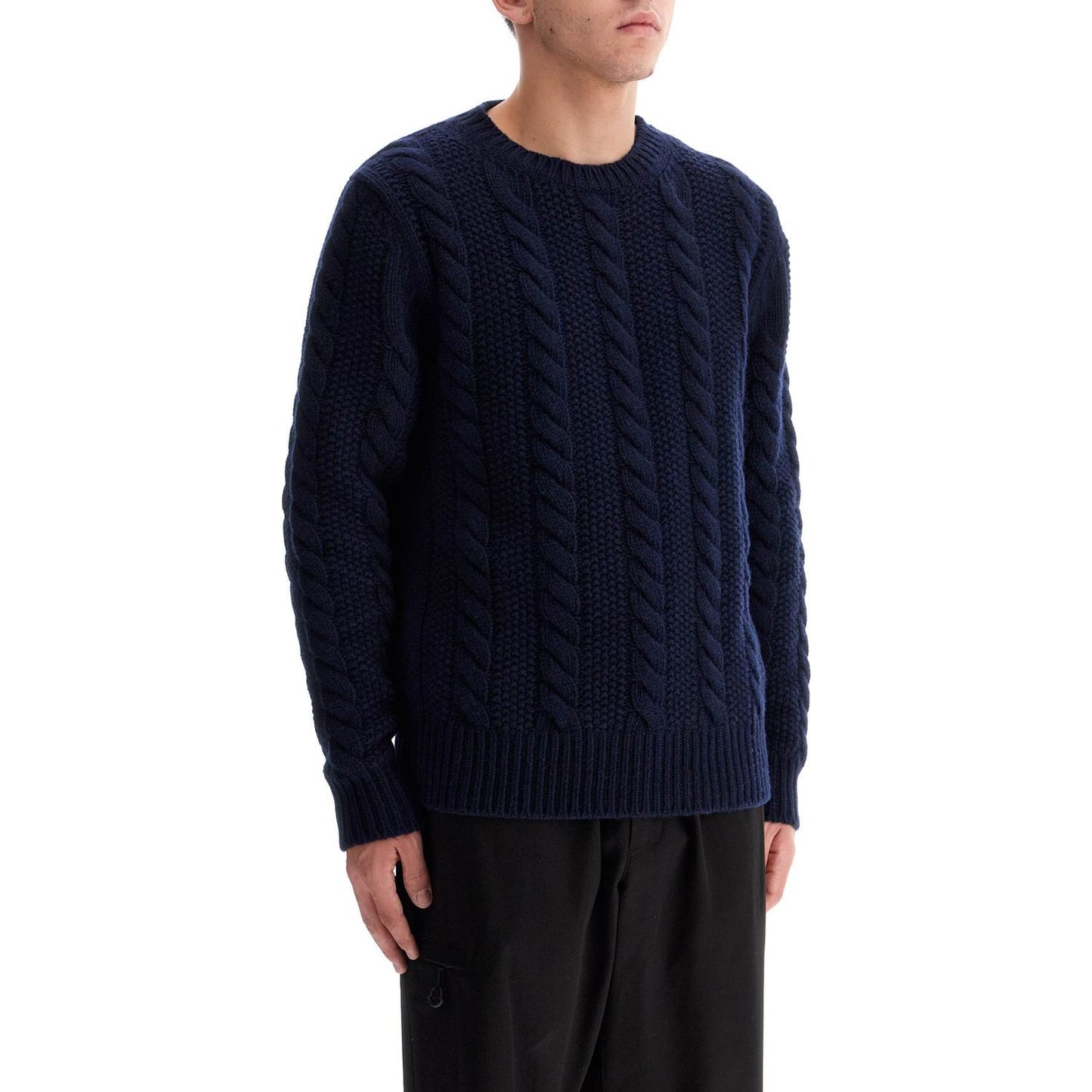 Moncler wool and cashmere cable knit pullover Knitwear Moncler