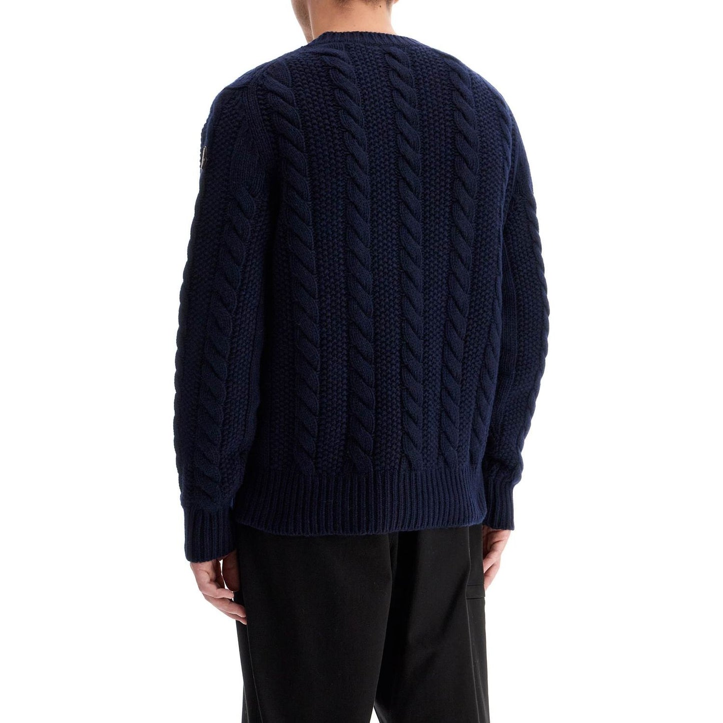 Moncler wool and cashmere cable knit pullover Knitwear Moncler