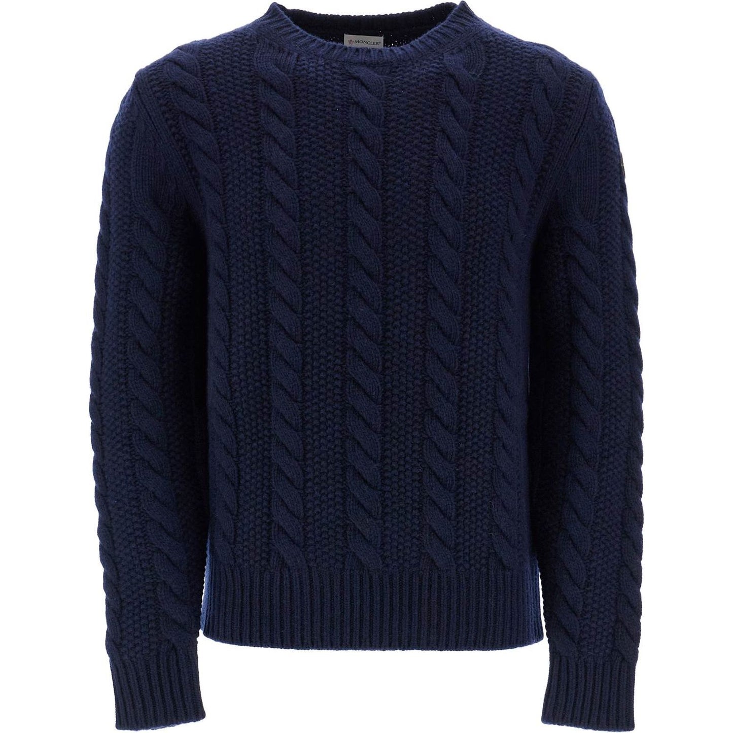 Moncler wool and cashmere cable knit pullover Knitwear Moncler