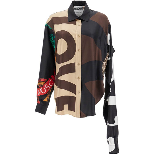 Moschino silk patchwork shirt Topwear Moschino