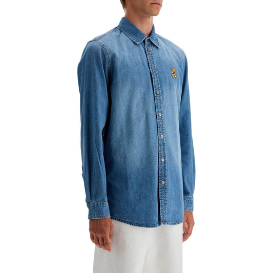 Moschino denim shirt with patch details