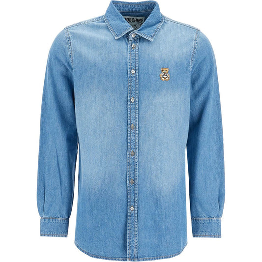 Moschino denim shirt with patch details