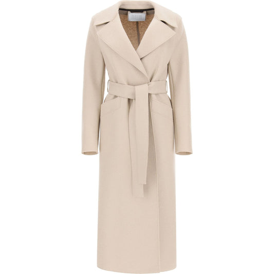 Harris Wharf London long coat in pressed wool Jackets Harris Wharf London