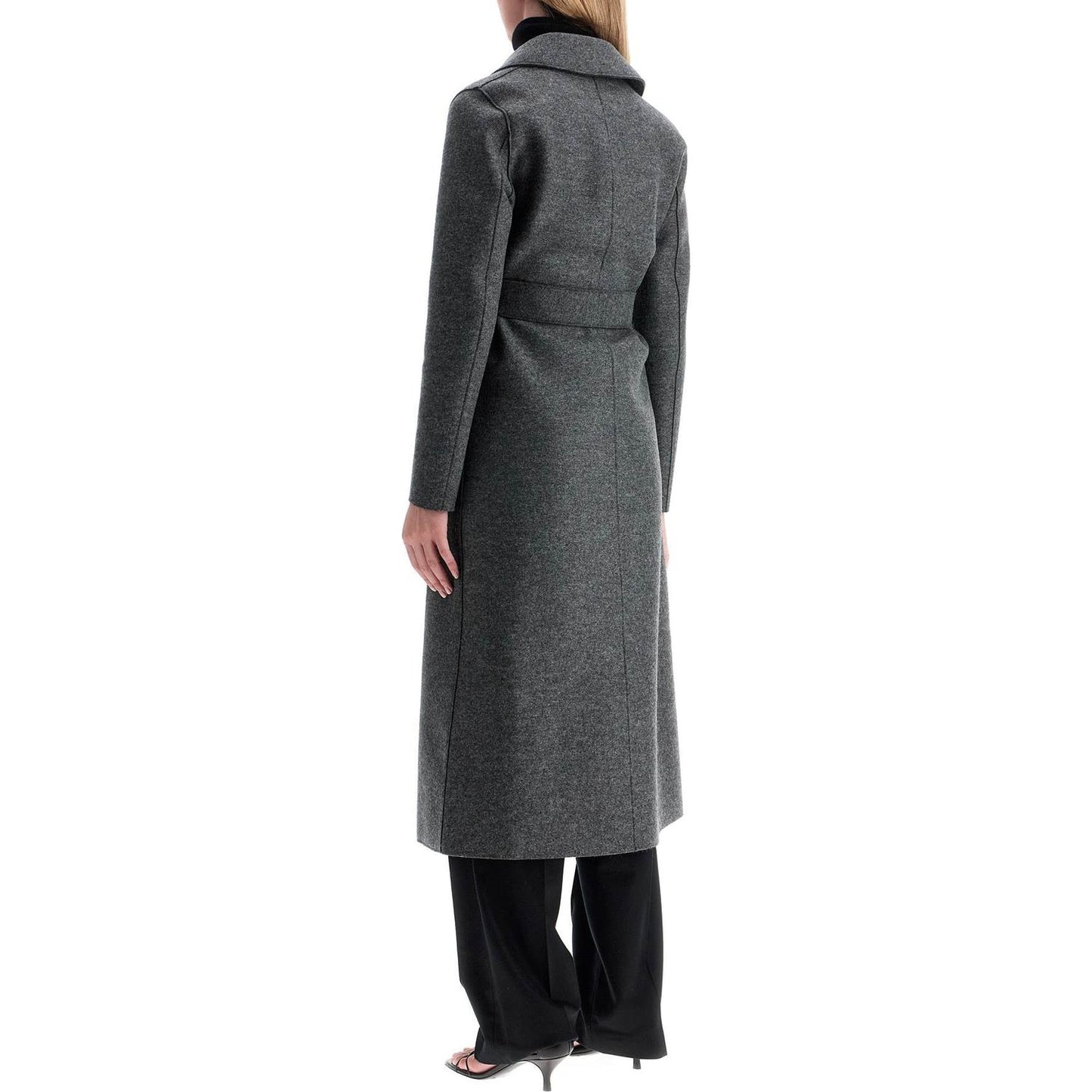 Harris Wharf London long coat in pressed wool Jackets Harris Wharf London