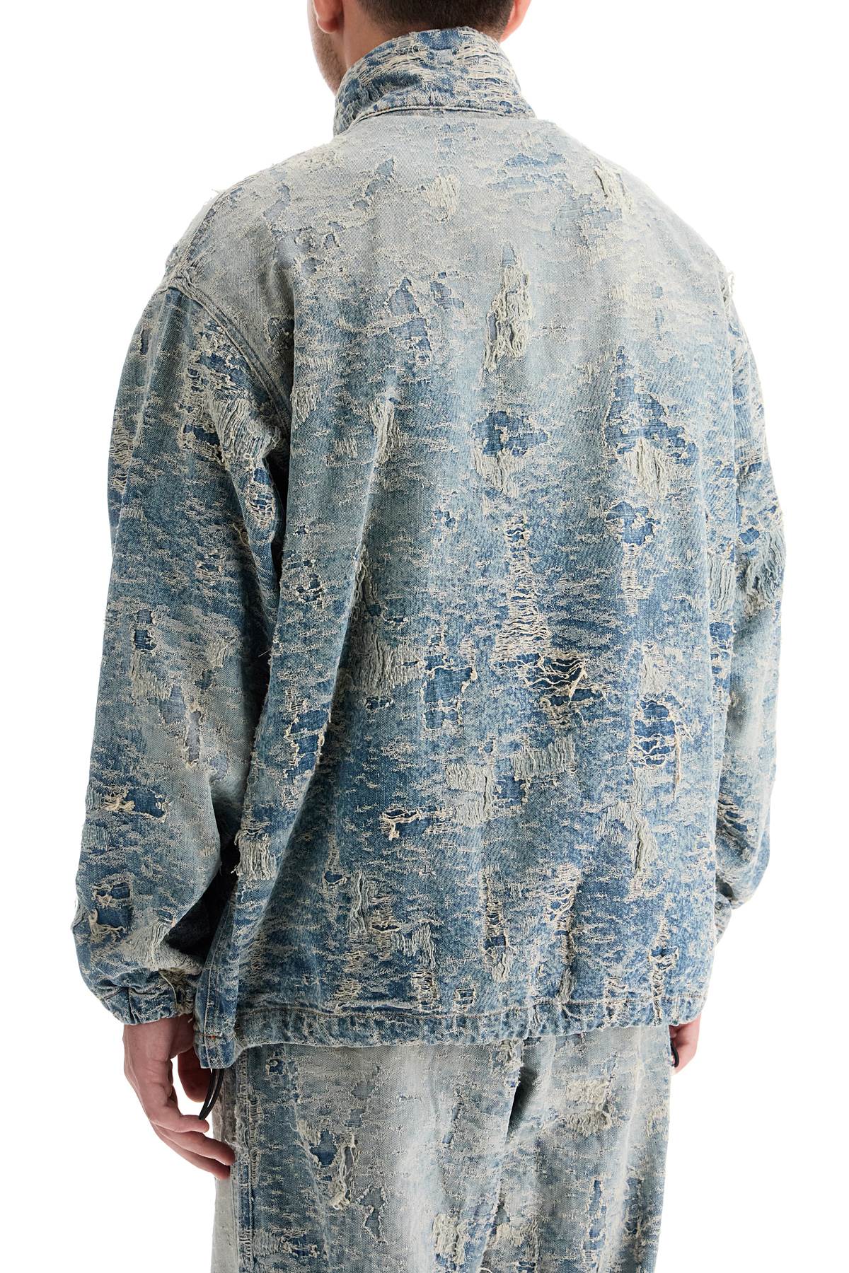 Diesel Diesel distressed denim jacquard jacket